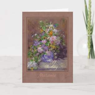 Cartão Buquê Renoir primavera floral CC0864 Parabéns