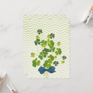 Cartão Buquê Shamrock, Dia de São Patrício