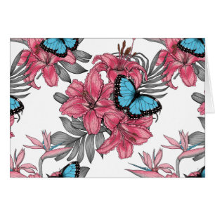 Cartão Buquê tropical