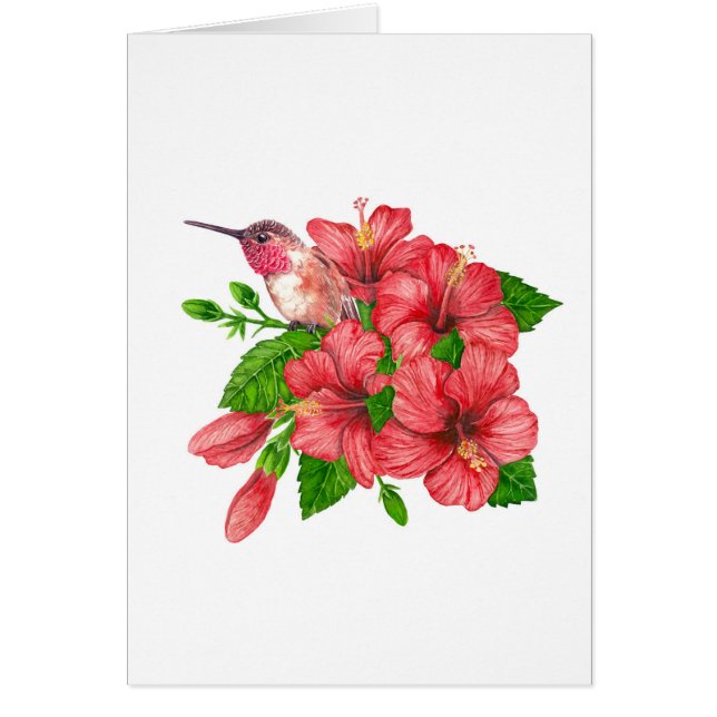 Cartão Buquê tropical (Frente)