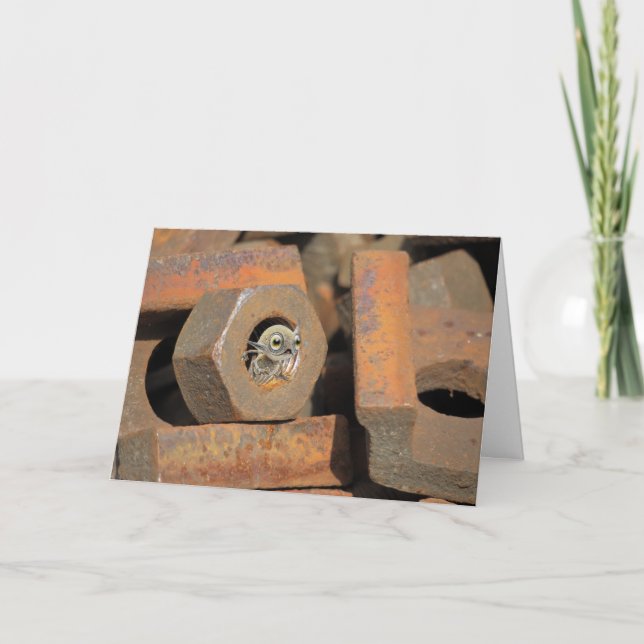 Cartão Buraco de Parafuso Alien (Frente)