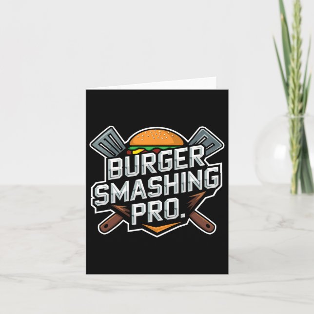 Cartão Burger Esmagado Lover Grilado Cheeseburger - Parte (Frente)