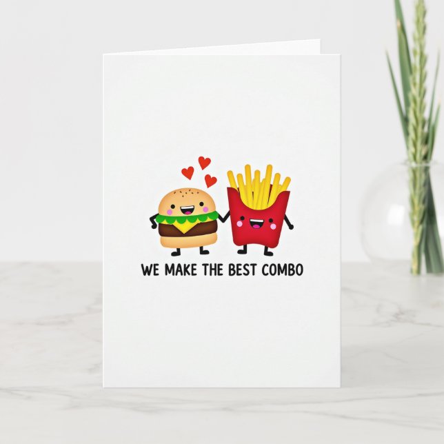 Cartão Burger Fries Love Combo Card (Frente)
