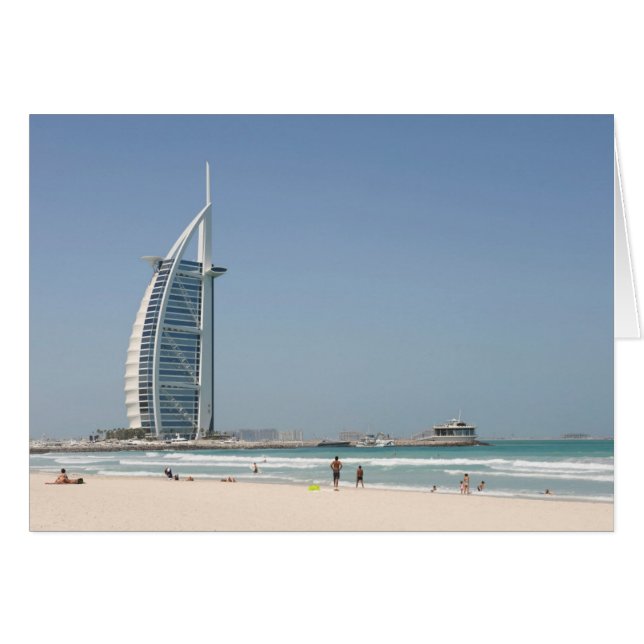 Cartão Burj Al Arab da Sunset Beach, Dubai (Frente Horizontal)