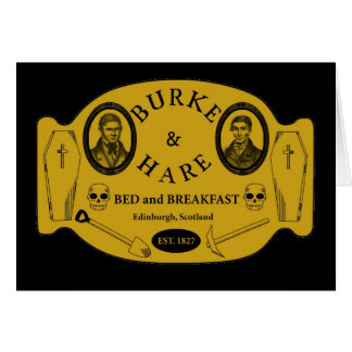 Cartão Burke e a lebre colocam - e - o pequeno almoço