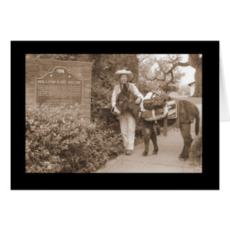 Cartão burkey antigo