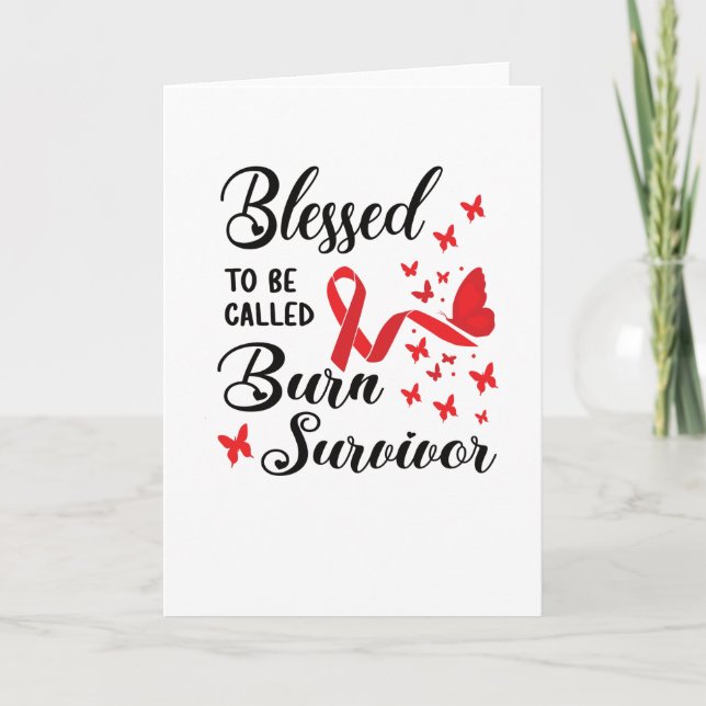 Cartão Burn Survivor Gifts | Acidente De Queimação De Vít (Frente)