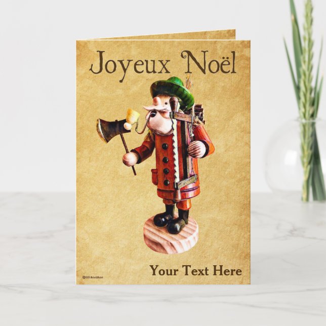 Cartão Burner de Incenso "Smoker Man" alemão (Frente)