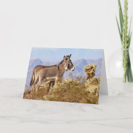 Cartão Burros Selvagens do Arizona