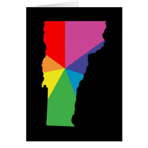 Cartão burst de cores do vermont