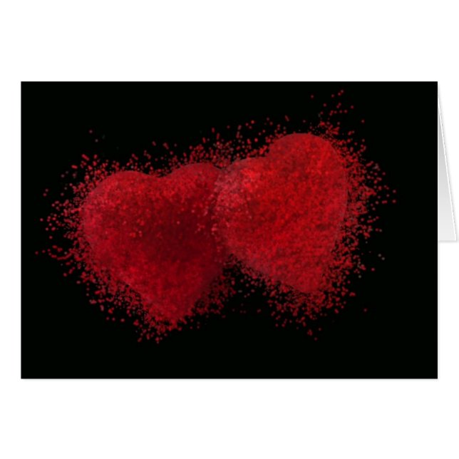 Cartão Burst With Love (Frente Horizontal)
