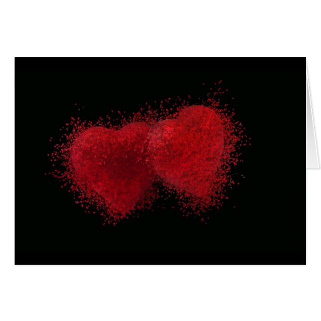 Cartão Burst With Love (Frente Horizontal)