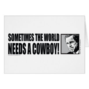 Cartão BUSH — COWBOY-White