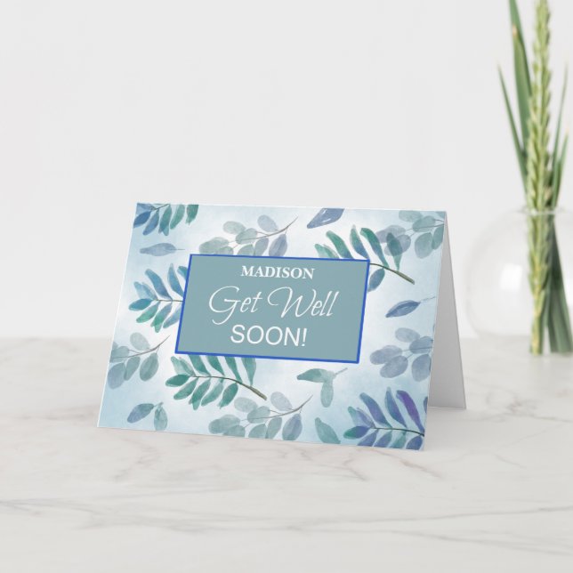 Cartão Business Adquira Bem Ramificações Azul Verde (Frente)