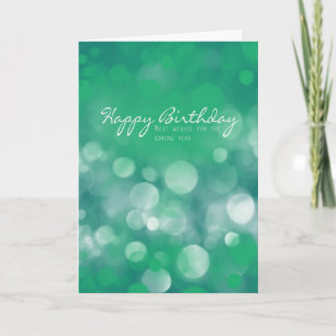 Cartão Business Birthday Card, Best Wishes