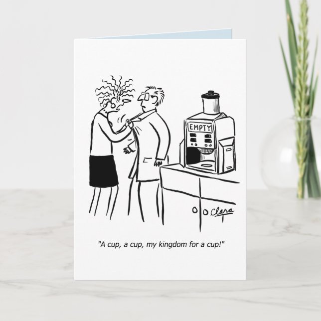 Cartão Business funny coffee birthday card (Frente)