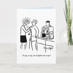 Cartão Business funny coffee birthday card