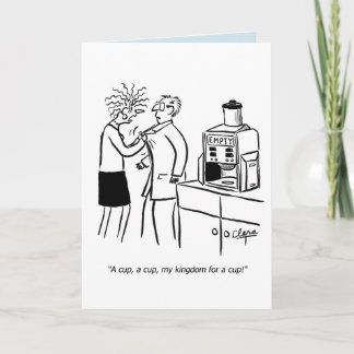 Cartão Business funny coffee birthday card