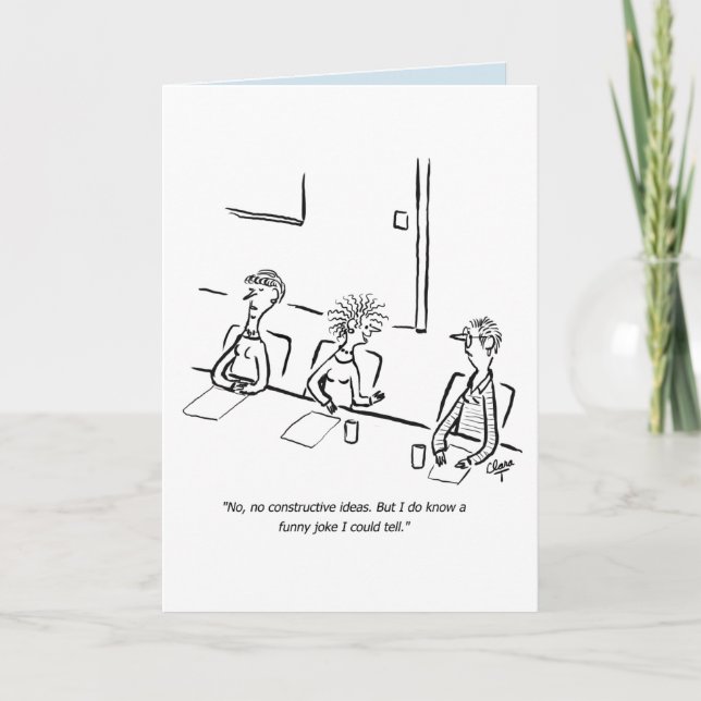 Cartão Business funny joke birthday card (Frente)