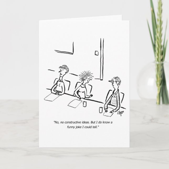 Cartão Business funny joke greeting card (Frente)