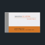 Cartão Business Orange Gray<br><div class="desc">Ideal nos papéis cintilante cinza ou branco</div>