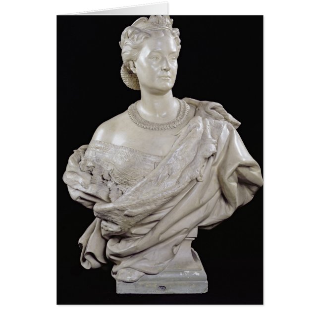 Cartão Busto da Princesa Mathilde c.1862-63 (Frente)