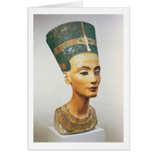 Cartão Busto da rainha Nefertiti, do estúdio do sc