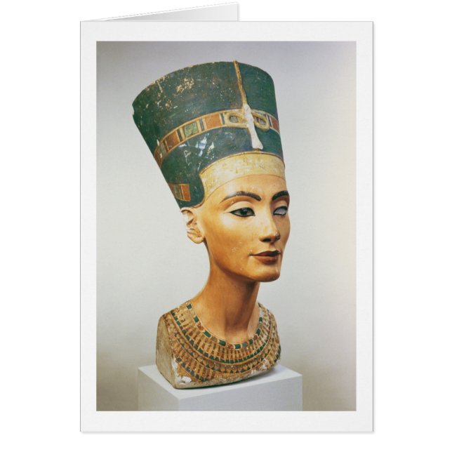 Cartão Busto da rainha Nefertiti, do estúdio do sc (Frente)