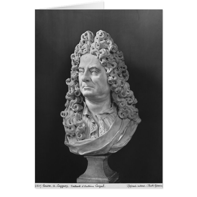 Cartão Busto de Antoine Coypel (Frente)