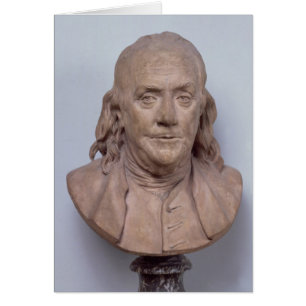 Cartão Busto de Benjamin Franklin 1778