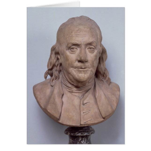 Cartão Busto de Benjamin Franklin 1778 (Frente)