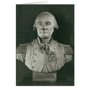 Cartão Busto de Charles de Coulomb