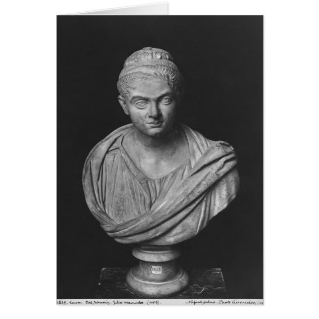 Cartão Busto de Julia Mamaea (Frente)