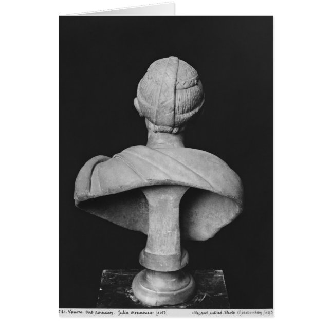 Cartão Busto de Julia Mamaea (Frente)