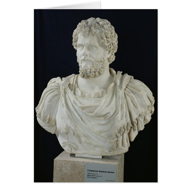 Cartão Busto de Septimus Severus (Frente)
