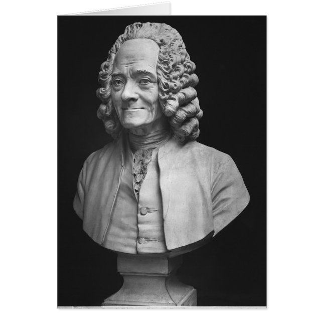 Cartão Busto de Voltaire (Frente)
