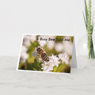 Cartão Busy Bee Birthday Card