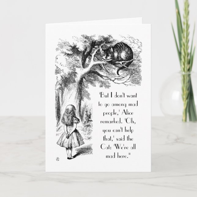 Cartão But I Don't Want To Go Among Mad People (Frente)