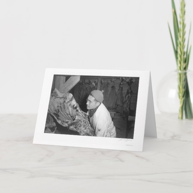 Cartão Butcher Shop, (J.S. Yonai) 1943 (Frente)