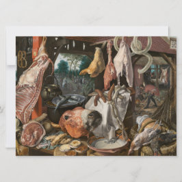 Cartão Butcher's Stall (por Pieter Aertsen)