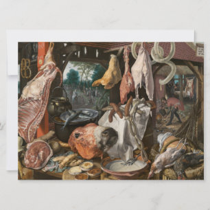 Cartão Butcher's Stall (por Pieter Aertsen)