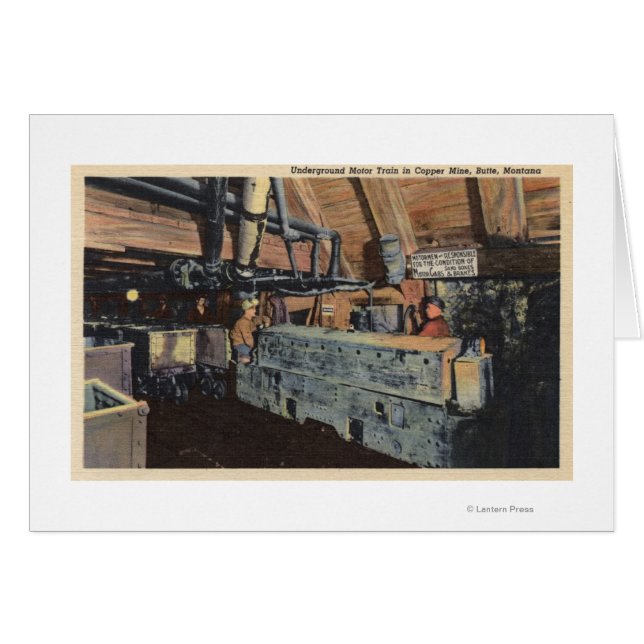 Cartão Butte, Montana - Motor subterrâneo (Frente Horizontal)