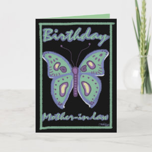 Cartão Butterfly Birthday Family Specific