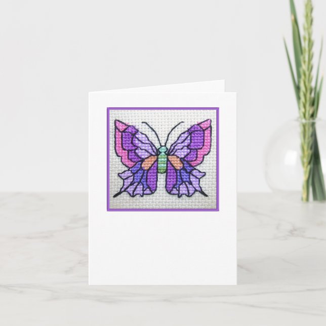Cartão Butterfly blank notecard 03 (Frente)