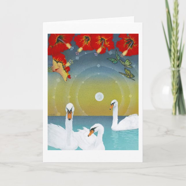 Cartão Butterfly Dream IV (Magical Moonset) (Frente)