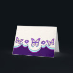 Cartão Butterfly Dreams Card (Blank)<br><div class="desc">This "cut paper" design comes in a variety of colors and can be used for just about anything. Add the text you want to make this an invitation,  an announcement,  a friendly note,  birthday card,  whatever! If you have any questions or requests,  just let me know.</div>