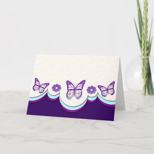 Cartão Butterfly Dreams Card (Blank) (Frente)