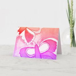 Cartão Butterfly Folded Greeting Card