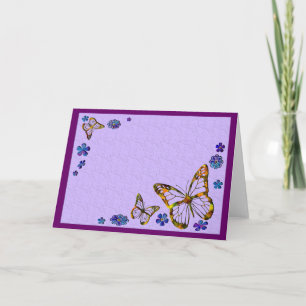 Cartão Butterfly Garden Card (Blank)