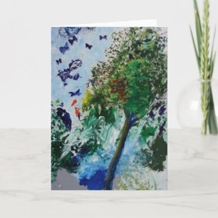 Cartão Butterfly Garden Greeting Card